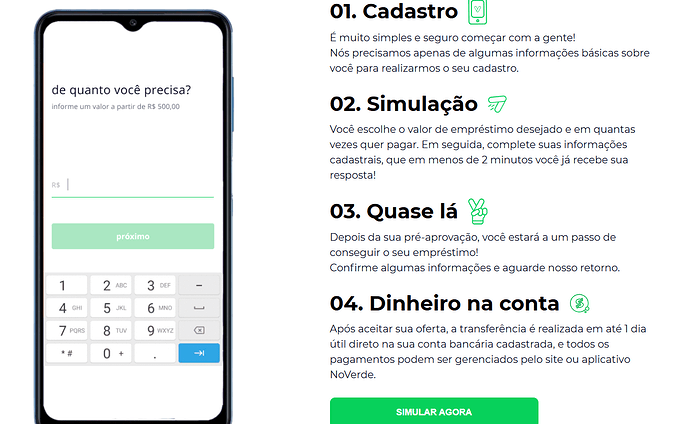 Como funciona o empréstimo na NoVerde?