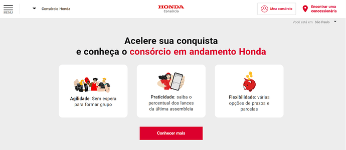 Qual a média de lance do consórcio Honda?