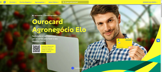 Cartão ourocard agronegócio nacional elo