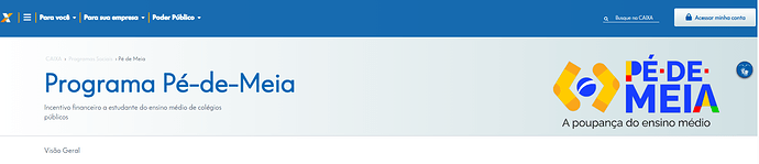 Pé-de-Meia pelo Caixa Tem