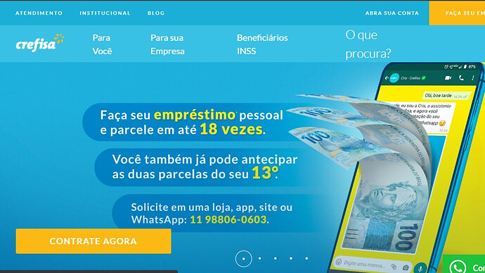 empréstimo consignado Crefisa