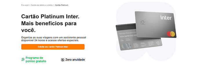 qual o limite do inter Platinum?