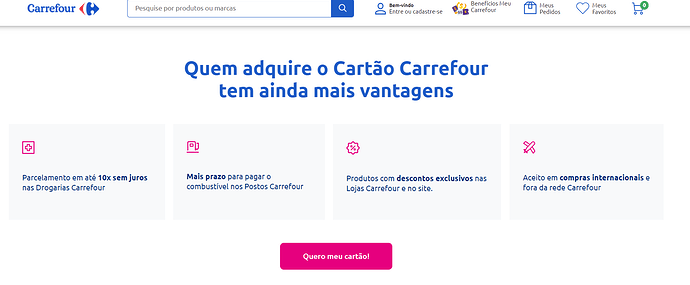 Cartão Carrefour Gold