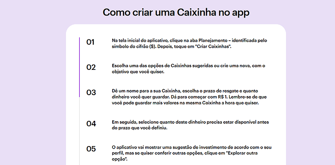 Caixinha Nubank