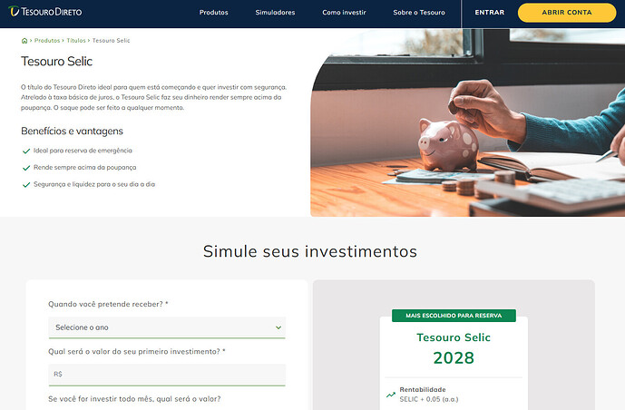 tesouro selic