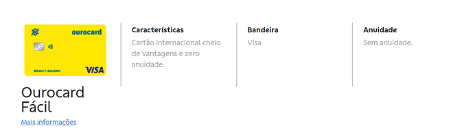 Quais bancos têm bandeira Visa?