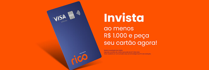 Qual o melhor cartão da Rico?