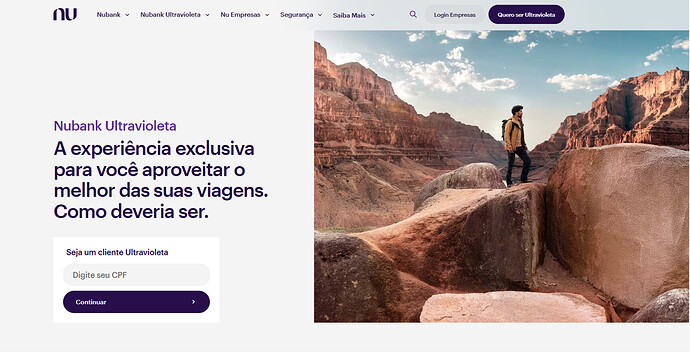 cartão nubank ultravioleta