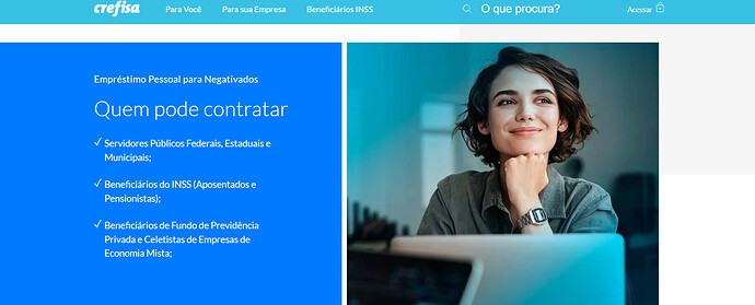 Qual o valor que a Crefisa libera para baixa renda?