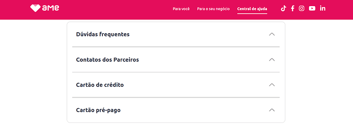 Como falar com atendente da Ame?