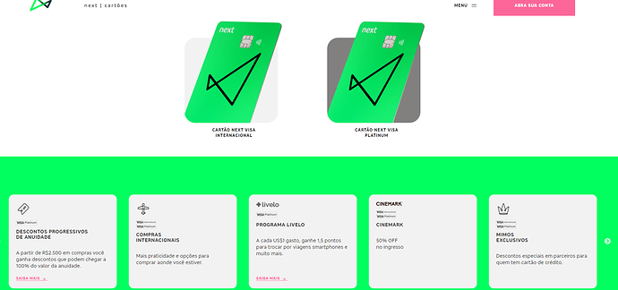 Qual o melhor cartão: PayPal pré-pago ou Next