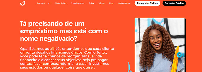 Empréstimo jeitto negativado