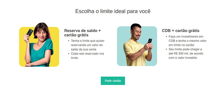 Qual o limite inicial de crédito do PagBank?