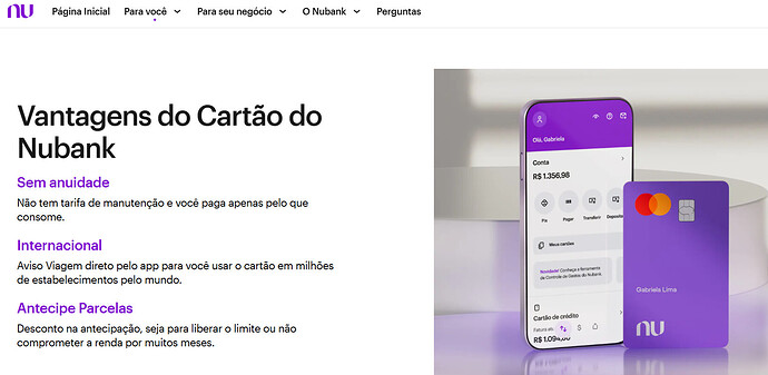 Como saber se meu cartão Nubank é crédito ou débito?