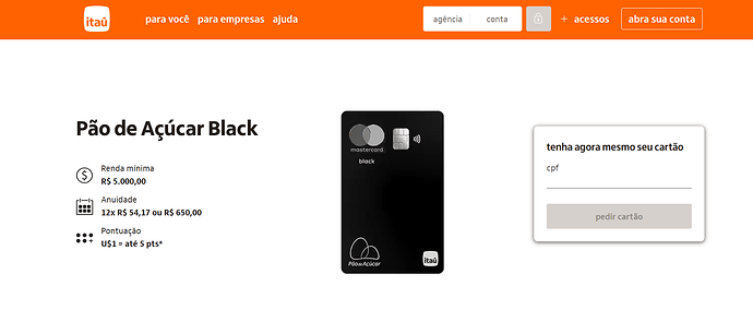Como aumentar o limite do cartão Pão de Açúcar?