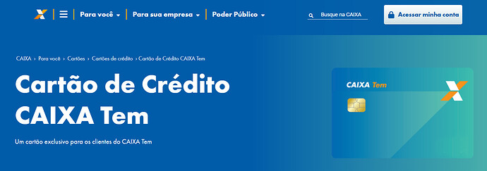 Qual o cartão de crédito da CAIXA que não tem anuidade?