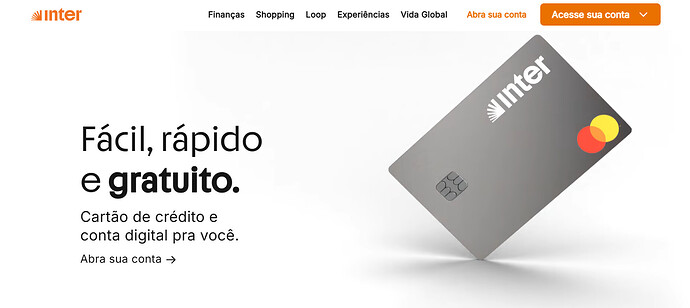 vantagens de abrir uma conta no Inter