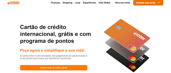 bandeira do cartão Inter
