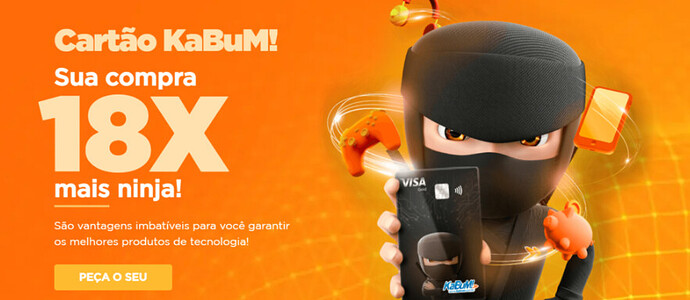 Qual o banco do cartão KaBuM?