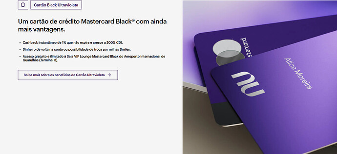 Qual o limite de crédito do cartão Ultravioleta da Nubank?