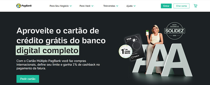 Quem tem nome sujo pode fazer cartão de crédito PagBank?