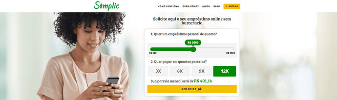 Quais contas a Simplic aceita?