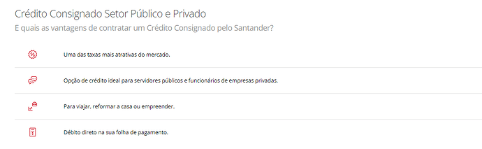Empréstimo consignado Santander Setor Público e Privado