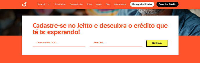 Empréstimo jeitto negativado