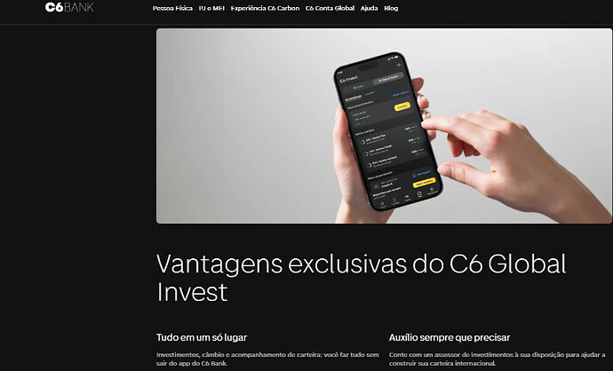 Quanto rende 1.000 reais no C6 Bank por mês?