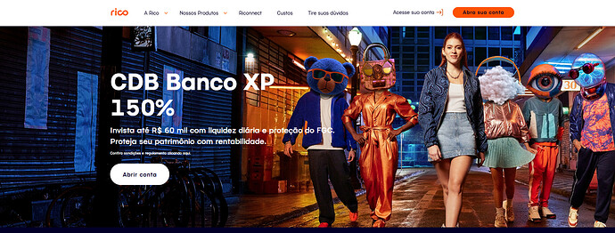 Quem tem cartão Rico não pode ter XP?