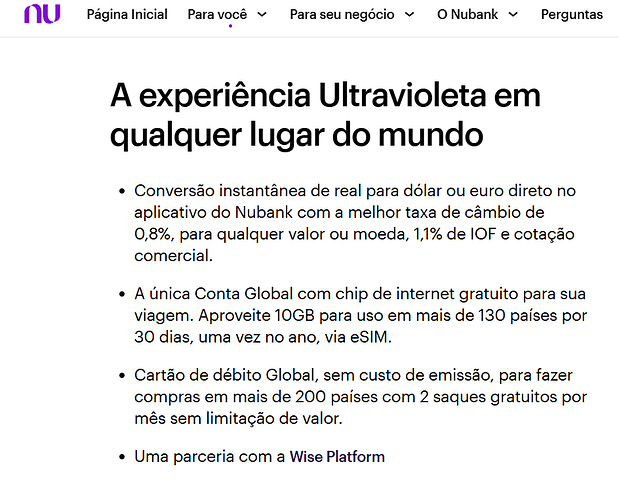 Como pedir Nubank Ultravioleta pelo app?
