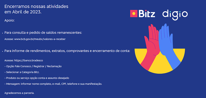 Página do site Bitz