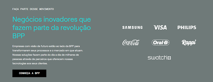 Página do site da BPP