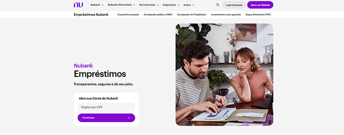 Empréstimo Nubank seguro e urgente