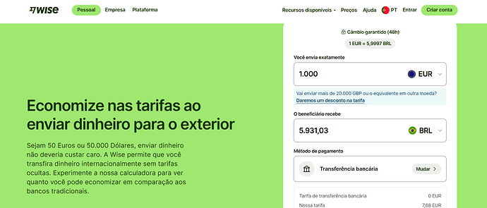 Qual cartão não cobra taxa internacional?