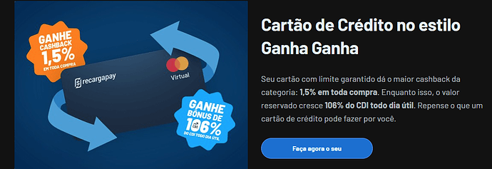 Cartão pré-pago Recarga Pay