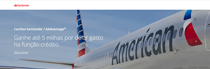 Qual cartão do Santander gera milhas?