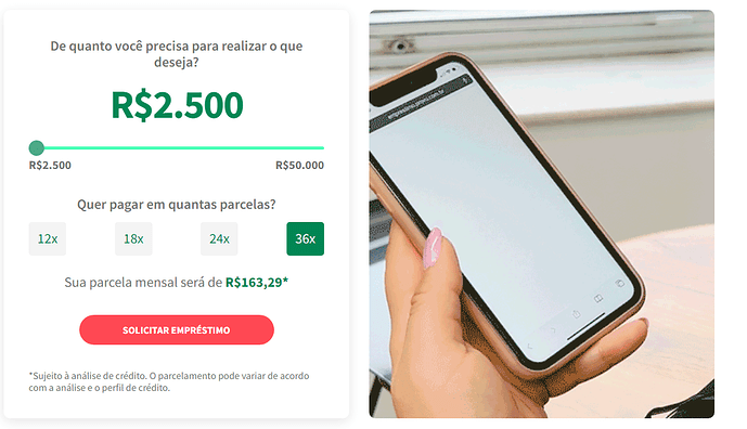 Página do site PROVU