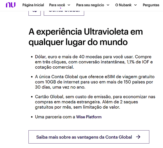 Qual a renda para Nubank Ultravioleta?