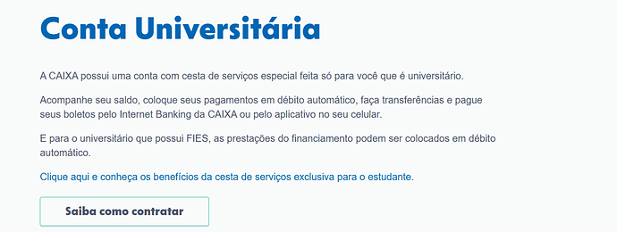 Qual o melhor tipo de conta Caixa?