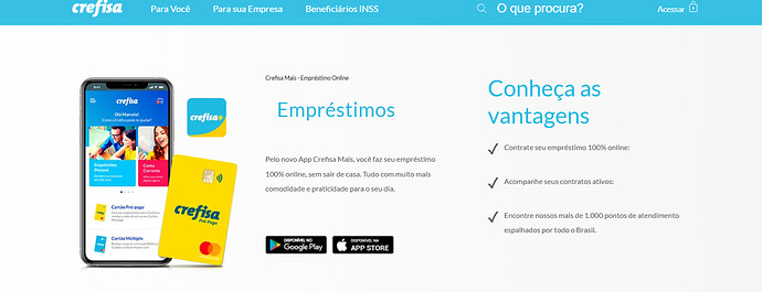 Como simular um empréstimo na Crefisa?