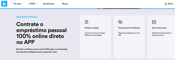 Como simular empréstimo pessoal Banco PAN?