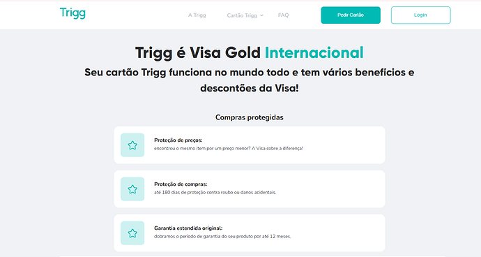 qual o melhor cartão Yours ou Trigg