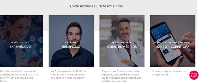 Qual é melhor, Bradesco Exclusive ou Prime?