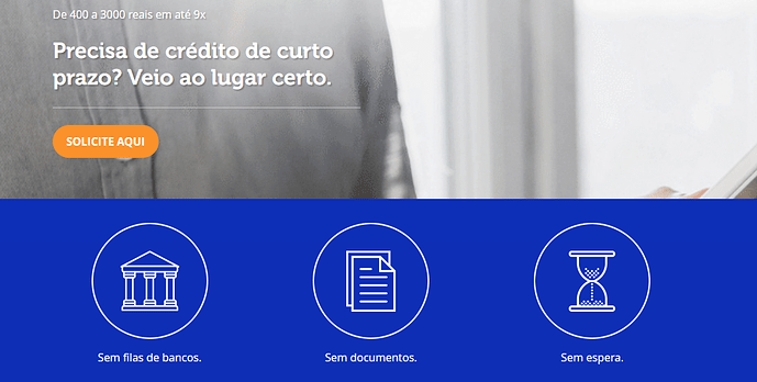 Página do site da Ferratum