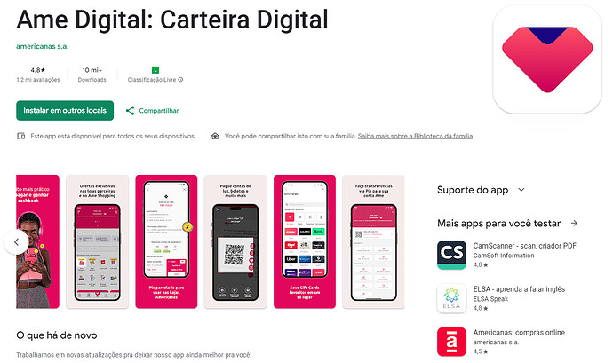 Aplicativo Ame Digital