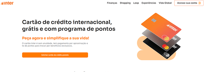 Cartão de Crédito Inter