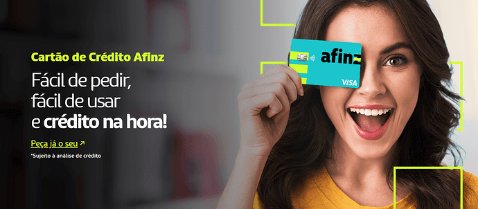 Página do site Afinz
