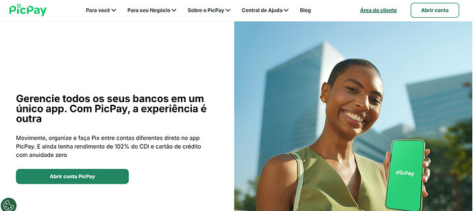 Banco digital seguro para deixar dinheiro, picpay