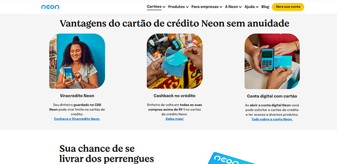 Qual o melhor cartão Click Itaucard ou Neon